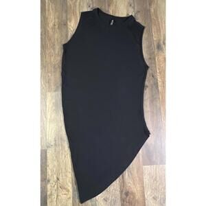 Athleta Cloudlight Restore Tank Top Gray XS Sleeveless Modal Asymmetrical .